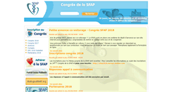 Desktop Screenshot of congres.sfap.org