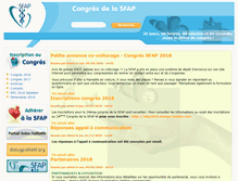 Tablet Screenshot of congres.sfap.org